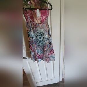 Maurices size XL multicolor summer shirt with spaghetti straps